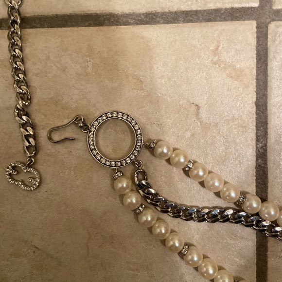 Vintage Escada Triple Layer Chain Belt Necklace - Picture 4 of 5